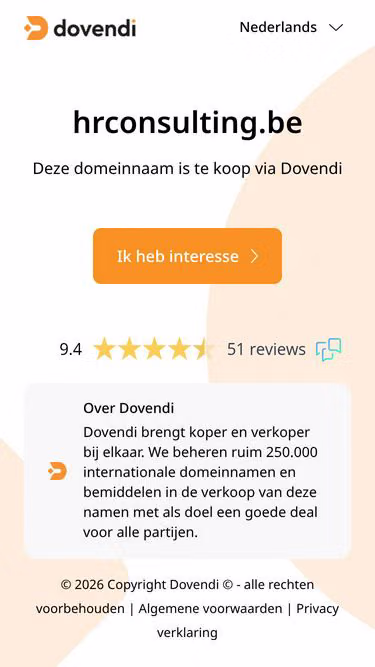 Screenshot of hrconsulting.be