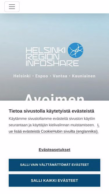 Screenshot of hri.fi