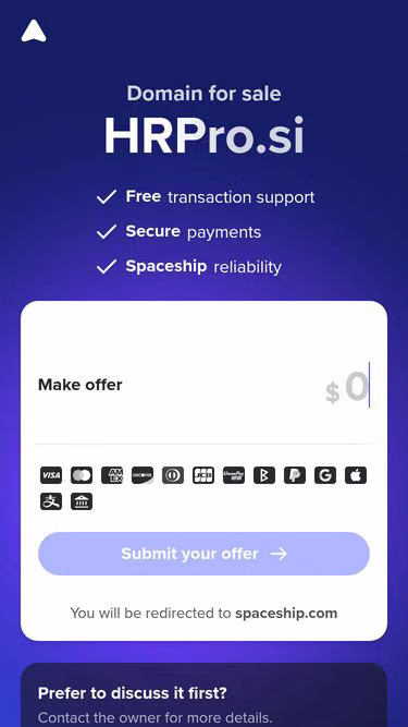 Screenshot of hrpro.si