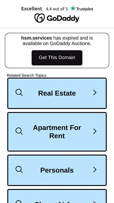 Screenshot of hsm.services