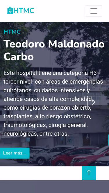 Screenshot of htmc.gob.ec