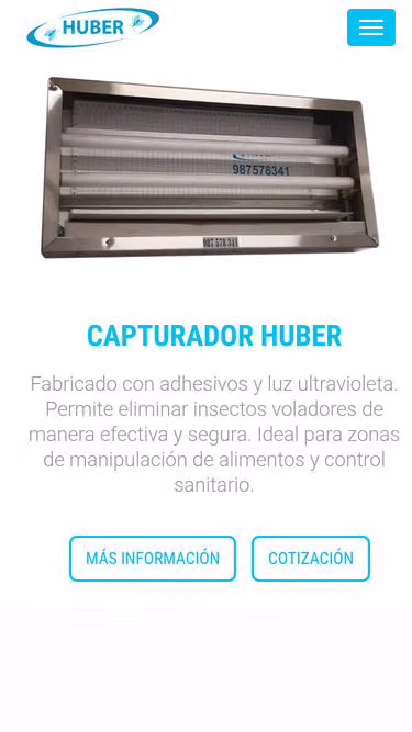 Screenshot of huber.com.pe