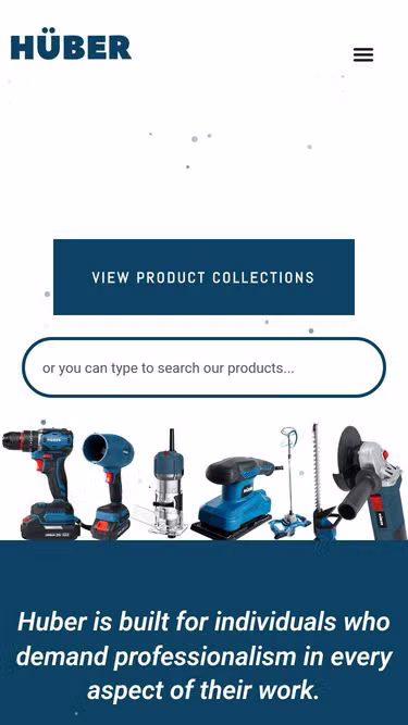 Screenshot of huber.id