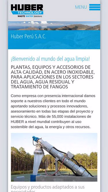Screenshot of huber.pe