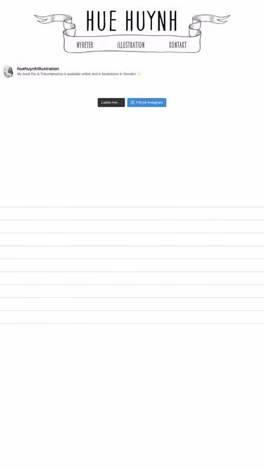 Screenshot of hue.se