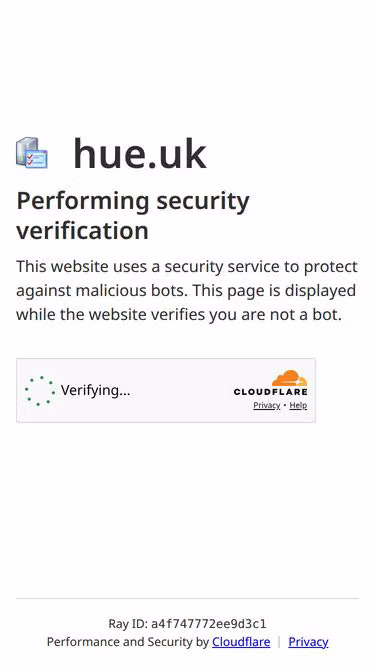Screenshot of hue.uk