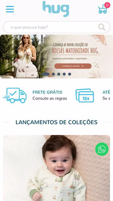 Screenshot of hug.ind.br