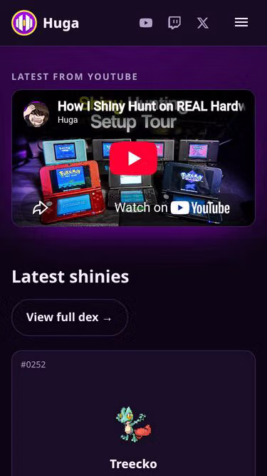 Screenshot of huga.tv