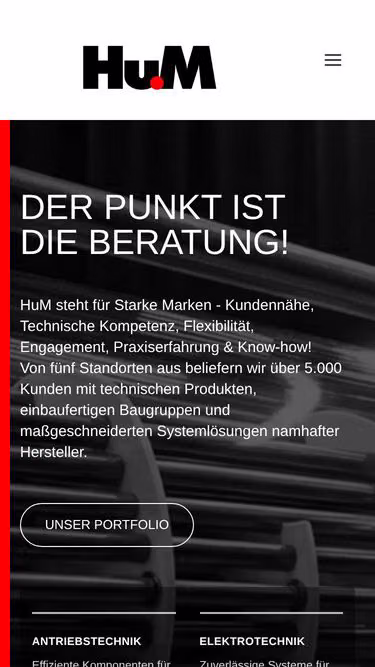 Screenshot of hum.gmbh