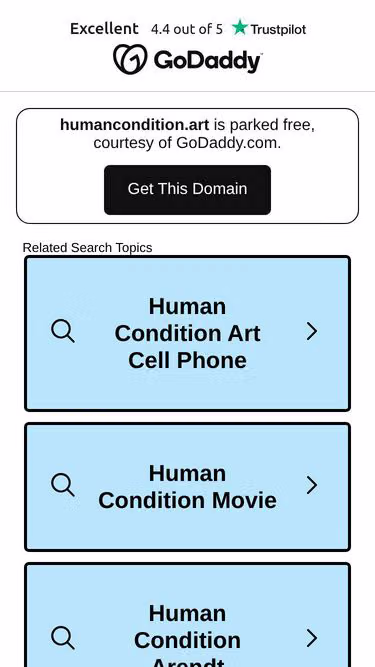 Screenshot of humancondition.art