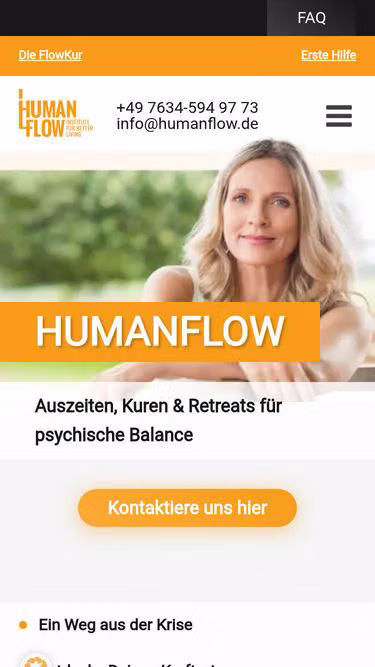 Screenshot of humanflow.de