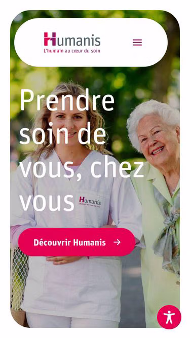 Screenshot of humanis.lu