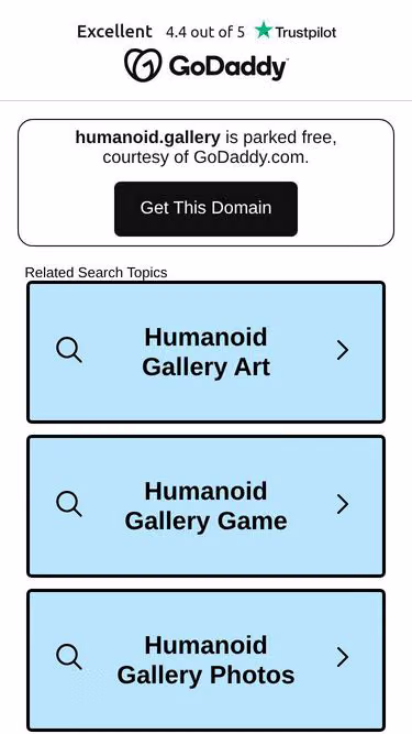 Screenshot of humanoid.gallery