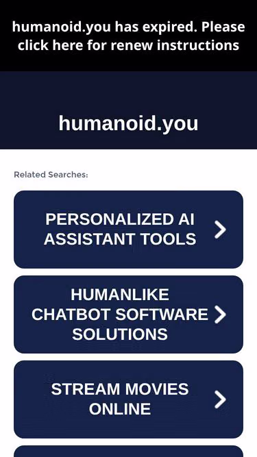 Screenshot of humanoid.you