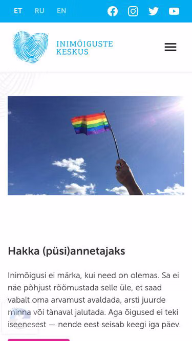 Screenshot of humanrights.ee