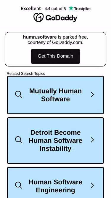 Screenshot of humn.software