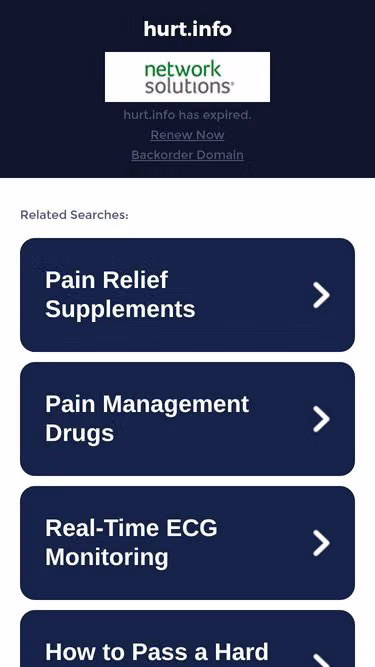 Screenshot of hurt.info
