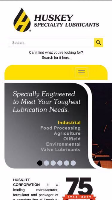 Screenshot of huskey.com