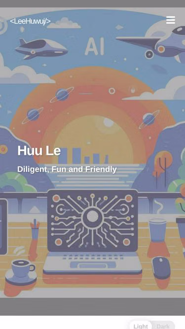Screenshot of huu.dev