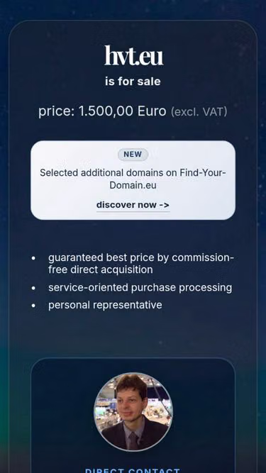 Screenshot of hvt.eu