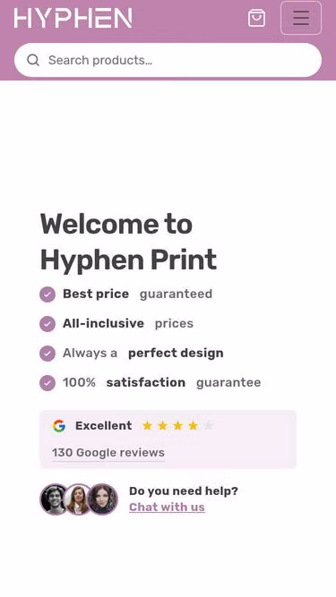 Screenshot of hyphen.sa