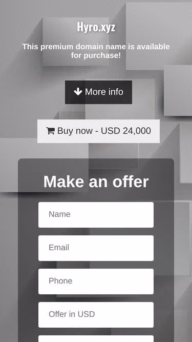 Screenshot of hyro.xyz
