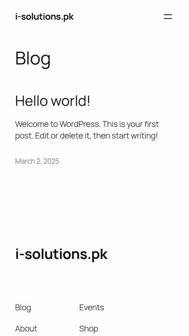 Screenshot of i-solutions.pk