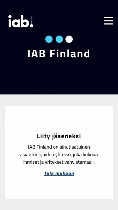 Screenshot of iab.fi