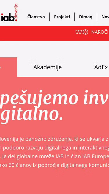 Screenshot of iab.si
