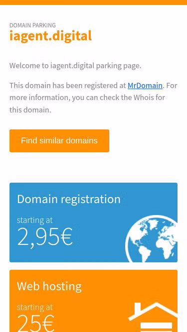 Screenshot of iagent.digital