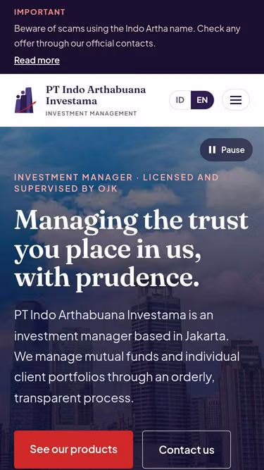 Screenshot of iai.co.id