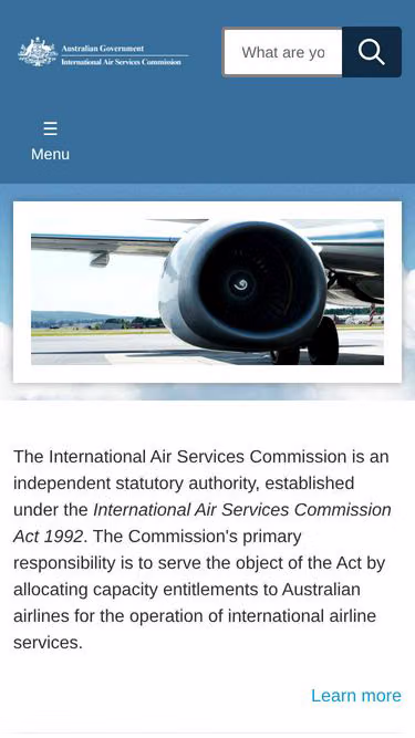 Screenshot of iasc.gov.au