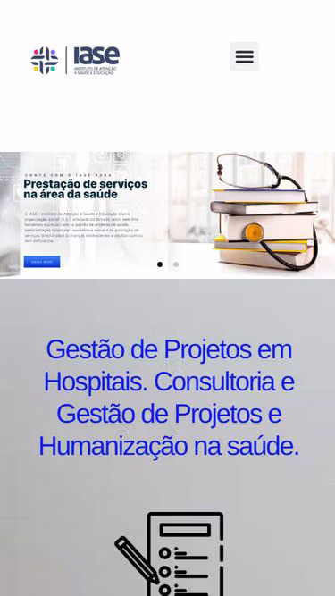 Screenshot of iase.org.br