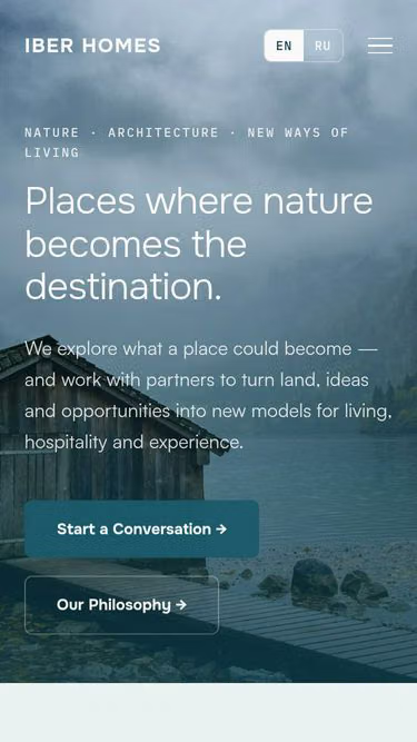 Screenshot of iber.homes