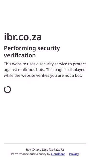Screenshot of ibr.co.za
