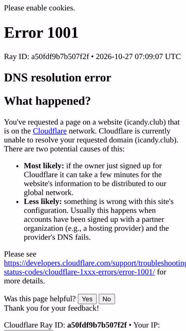 Screenshot of icandy.club