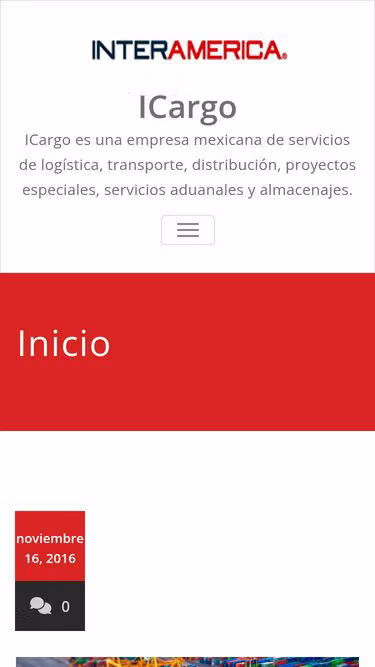 Screenshot of icargo.com.mx