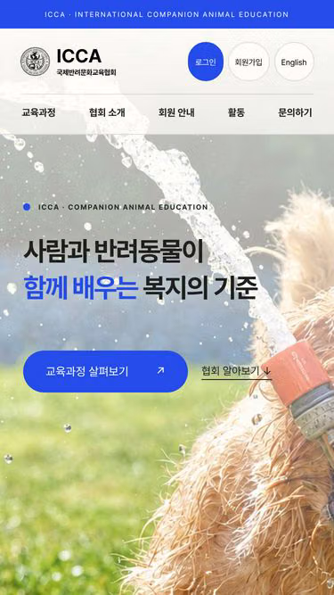 Screenshot of icca.co.kr