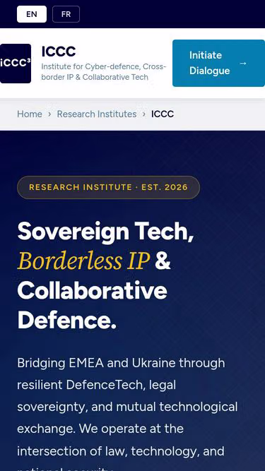 Screenshot of iccc.edu.ci