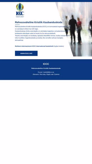 Screenshot of iccc.ee