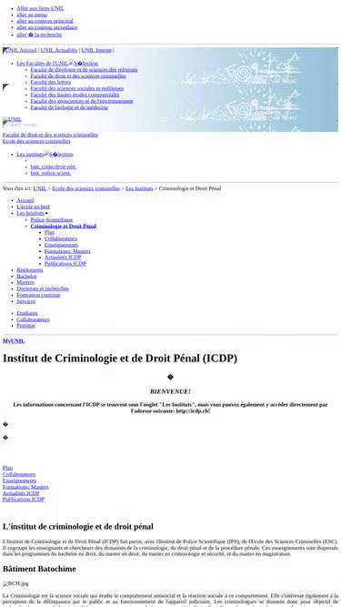 Screenshot of icdp.ch