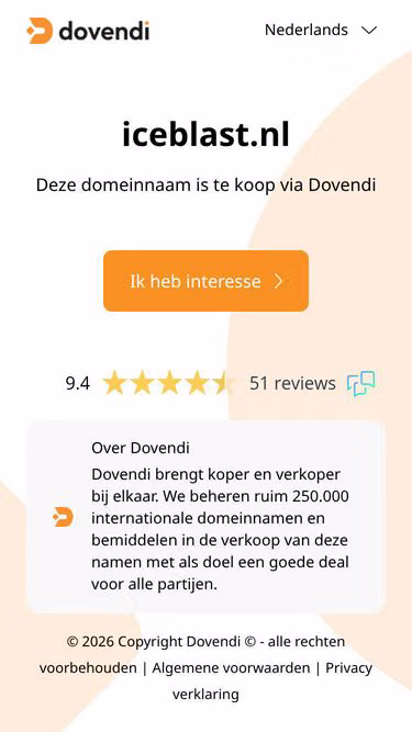 Screenshot of iceblast.nl