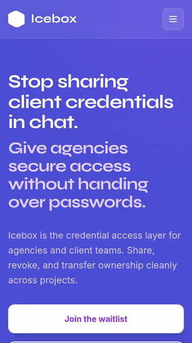 Screenshot of icebox.my