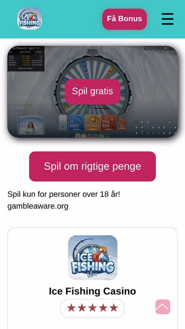 Screenshot of icefishing.dk