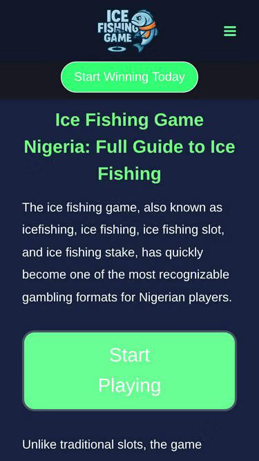 Screenshot of icefishing.ng