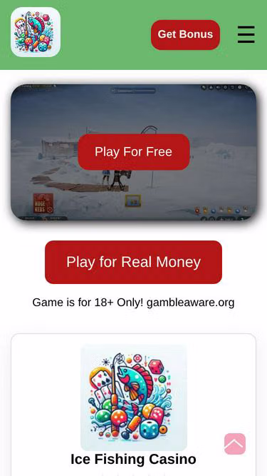 Screenshot of icefishinggame.co.uk
