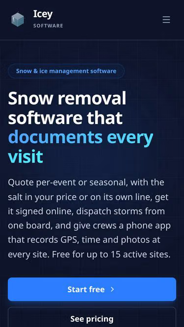 Screenshot of icey.info