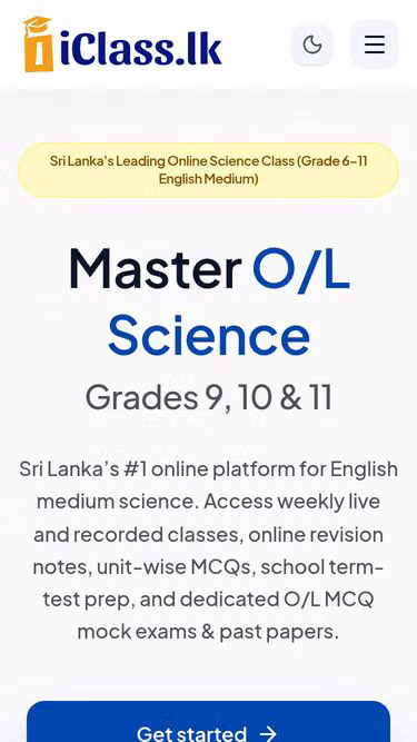 Screenshot of iclass.lk