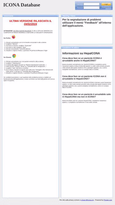 Screenshot of icona.org