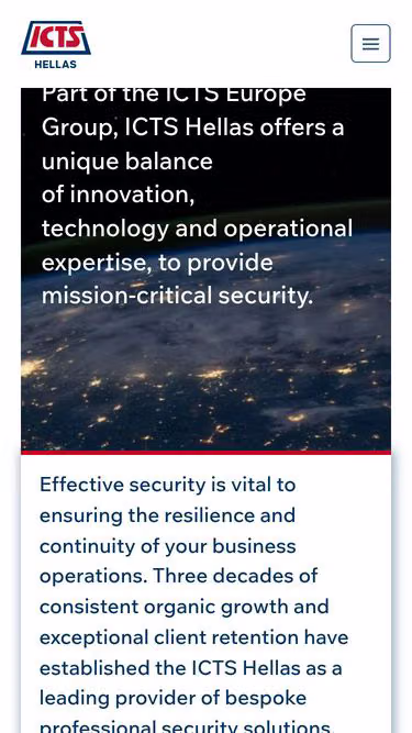 Screenshot of icts.gr